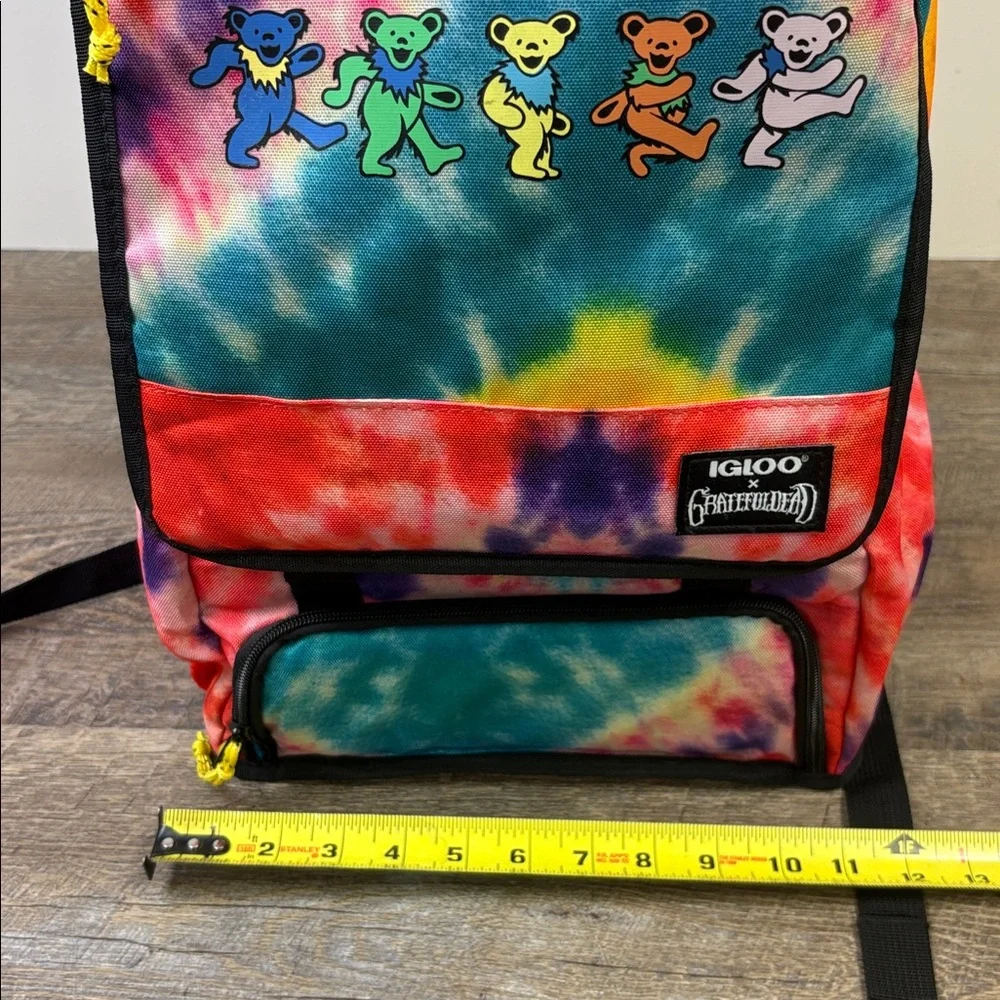 Igloo x Grateful Dead Tie-Dye Insulated Backpack Cooler – Dancing Bears - Picture 8 of 12